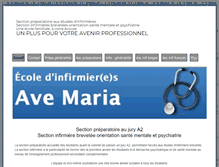 Tablet Screenshot of ecoleavemaria.org
